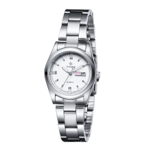 Wristwatches For Ladies WWOOR 8804 Brand Woman quartz Watch Stainless Steel Band  Wrist Silver Watch